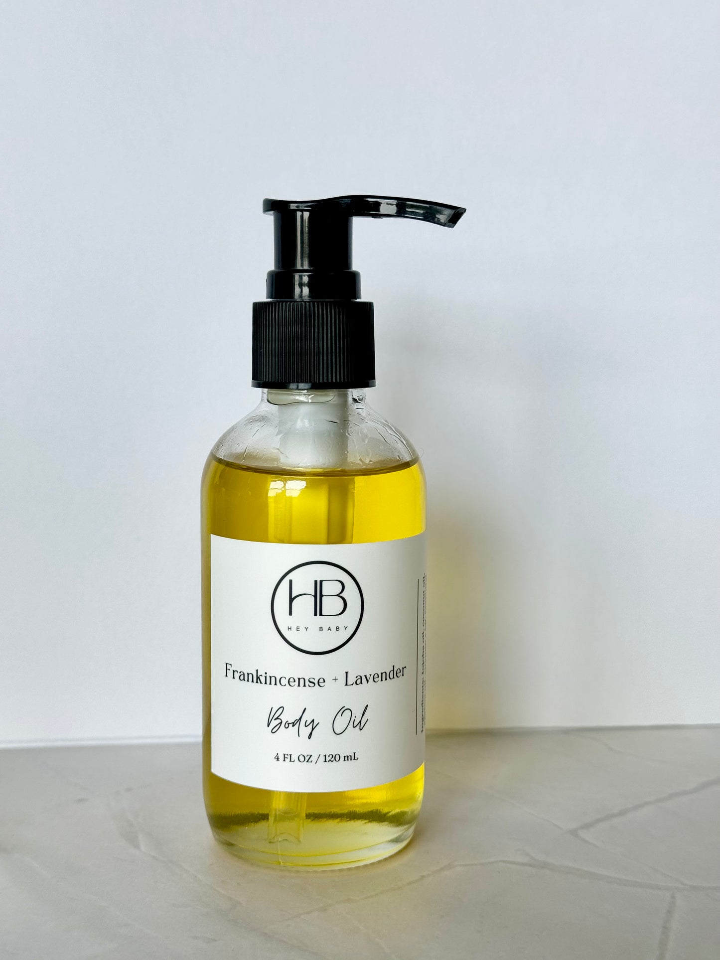 4 oz Frankincense + Lavender Body Oil