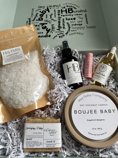 Hey Baby Box with 12 Oz Candle (New!)