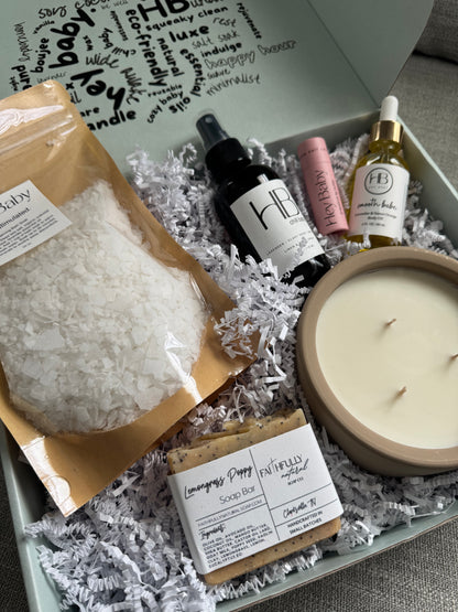 Hey Baby Box with 12 Oz Candle (New!)